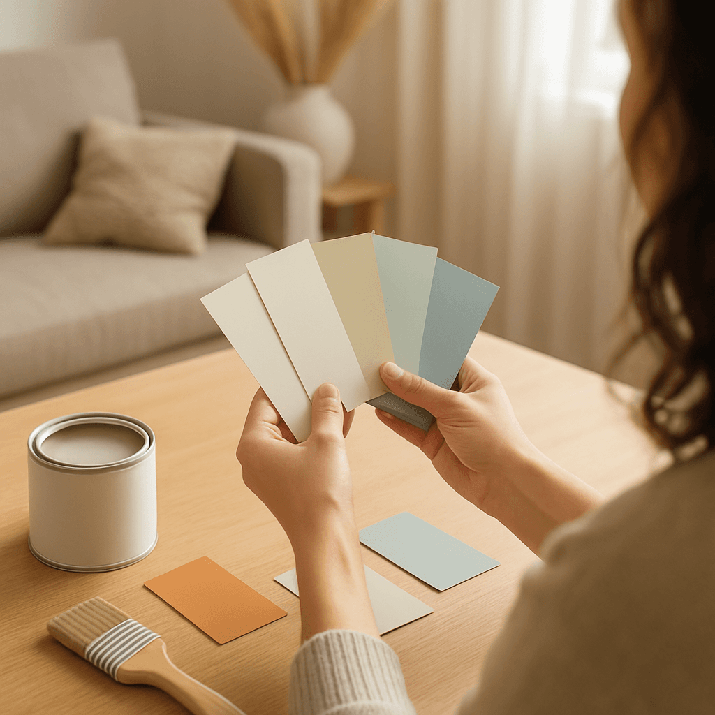 Peinture en échantillons : relooker une pièce à petit prix