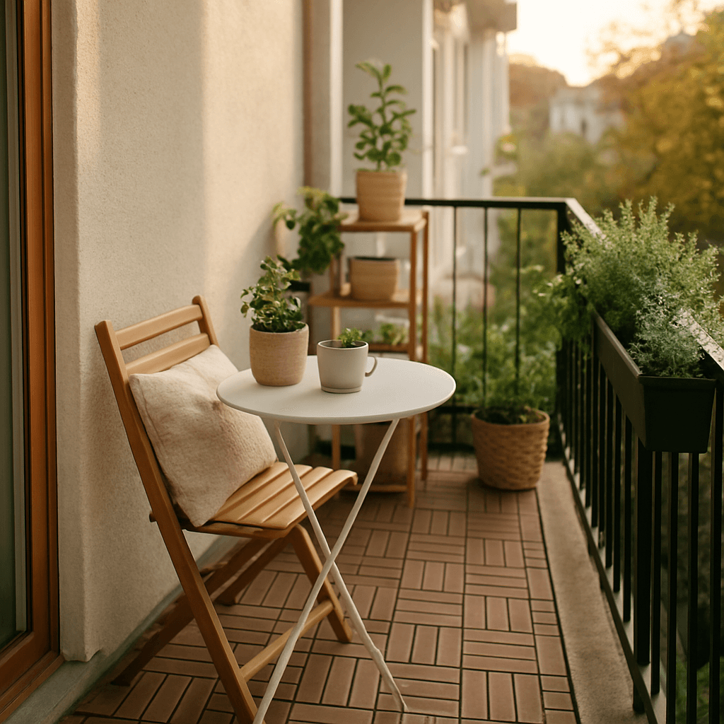 Balcon étroit : 12 idées gain de place et cosy