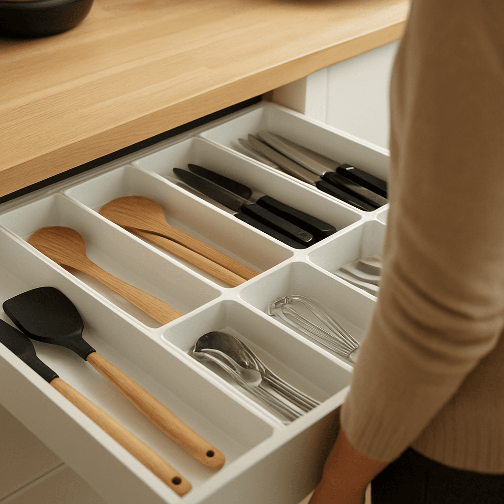 Organiseurs de tiroirs de cuisine : 11 solutions pratiques