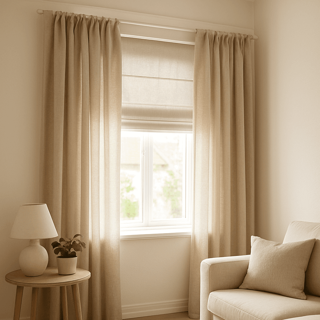 Rideaux et stores pour studio : agrandir sans tasser