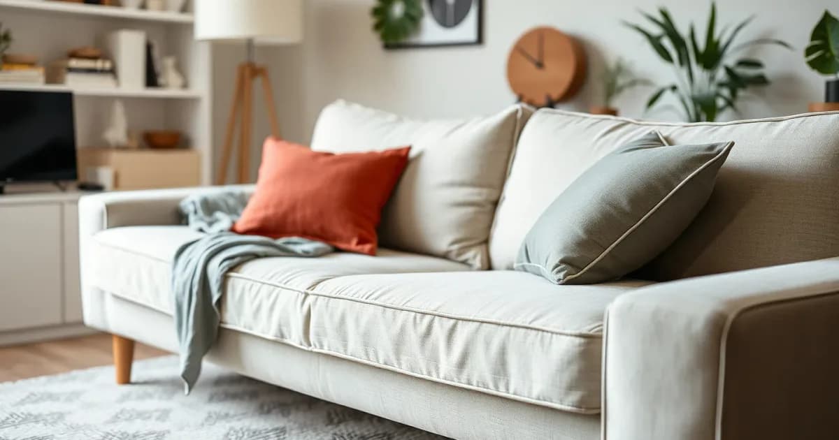 Housse de canapé qui glisse ? 9 astuces qui marchent