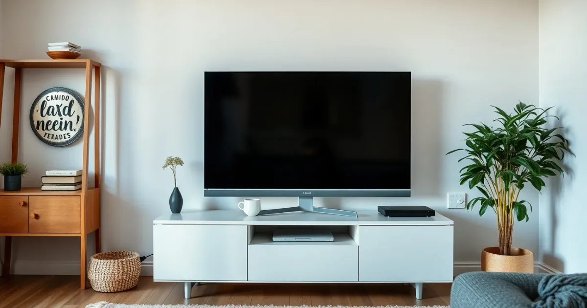 Meuble TV d'angle : la bonne taille + câbles invisibles