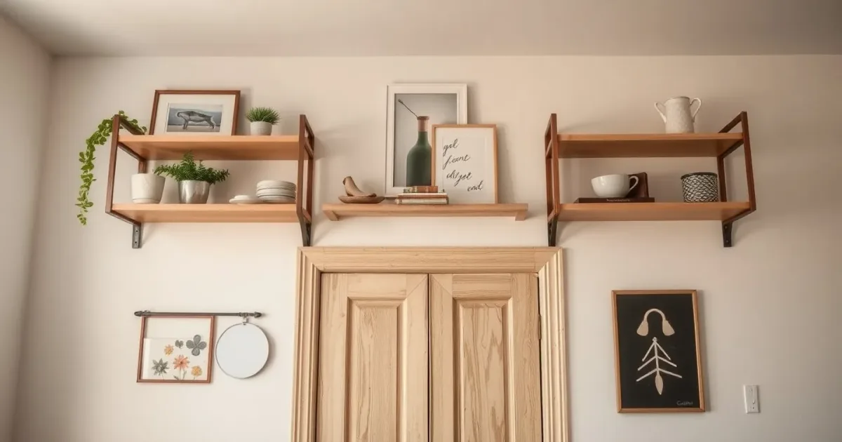 Étagères au-dessus d'une porte : 9 idées futées