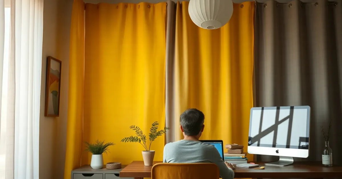 Voilages jaunes ou gris : quelle teinte pour ta lumière ?